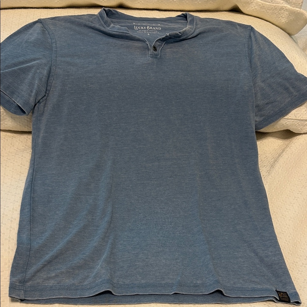 Lucky Brand Men's Slate Blue Short Sleeve Tee